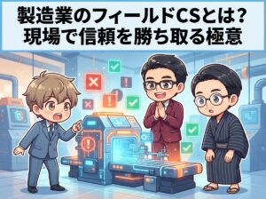 製造業のフィールドCSとは？現場で信頼を勝ち取る極意