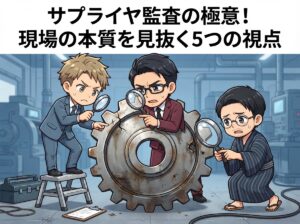 サプライヤ監査の極意!現場の本質を見抜く5つの視点
