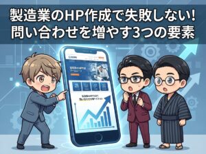 製造業のHP作成で失敗しない！問い合わせを増やす3つの要素