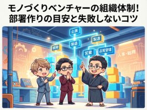 モノづくりベンチャーの組織体制！部署作りの目安と失敗しないコツ