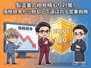 製造業の相見積もり対策!価格競争から脱却して選ばれる営業戦略
