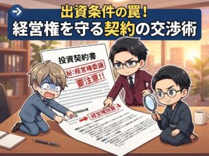 出資条件の罠!経営権を守る契約の交渉術