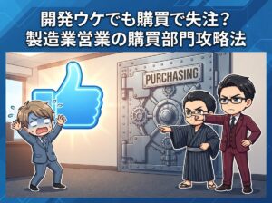 開発ウケでも購買で失注?製造業営業の購買部門攻略法
