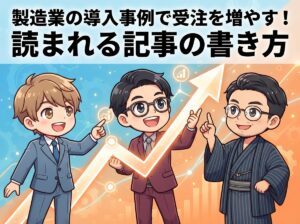 製造業の導入事例で受注を増やす！読まれる記事の書き方