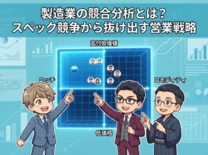 製造業の競合分析とは？スペック競争から抜け出す営業戦略
