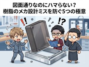 図面通りなのにハマらない?樹脂のメカ設計ミスを防ぐ5つの極意