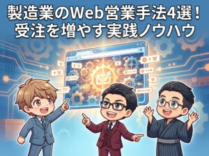 製造業のWeb営業手法4選！受注を増やす実践ノウハウ