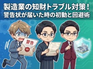 製造業の知財トラブル対策！警告状が届いた時の初動と回避術