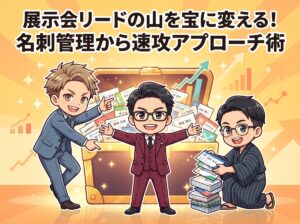 展示会リードの山を宝に変える!名刺管理から速攻アプローチ術