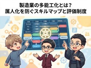 製造業の多能工化とは?属人化を防ぐスキルマップと評価制度