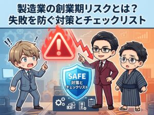 製造業の創業期リスクとは？失敗を防ぐ対策とチェックリスト