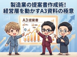 製造業の提案書作成術!経営層を動かすA3資料の極意