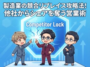 製造業の競合リプレイス攻略法！他社からシェアを奪う営業術