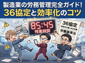 製造業の労務管理完全ガイド！36協定と効率化のコツ