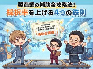 製造業の補助金攻略法！採択率を上げる4つの鉄則