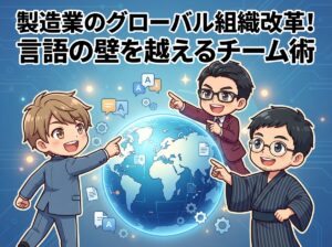 製造業のグローバル組織改革！言語の壁を越えるチーム術