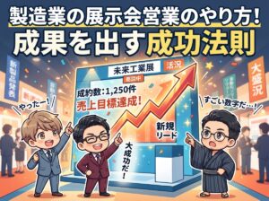 製造業の展示会営業のやり方！成果を出す成功法則