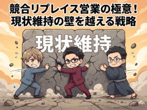 競合リプレイス営業の極意！現状維持の壁を越える戦略