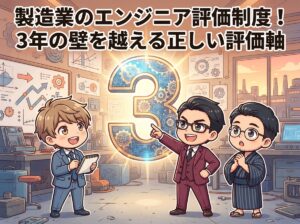 製造業のエンジニア評価制度！3年の壁を越える正しい評価軸