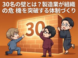 30名の壁とは？製造業が組織の危機を突破する体制づくり
