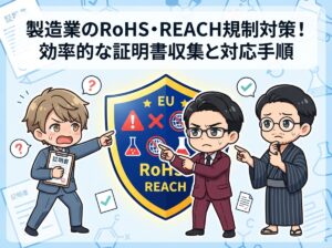 製造業のRoHS・REACH規制対策！効率的な証明書収集と対応手順