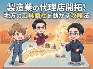 製造業の代理店開拓！地方の工具商社を動かす攻略法