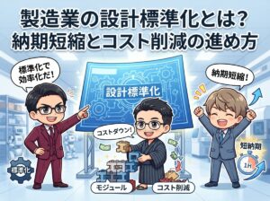 製造業の設計標準化とは？納期短縮とコスト削減の進め方
