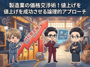 製造業の価格交渉術！値上げを成功させる論理的アプローチ