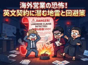 海外営業の恐怖！英文契約に潜む地雷と回避策