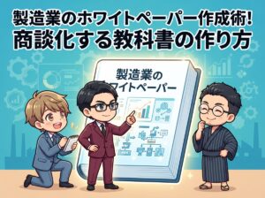 製造業のホワイトペーパー作成術!商談化する教科書の作り方