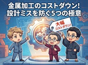 金属加工のコストダウン!設計ミスを防ぐ5つの極意