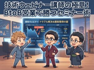 技術ウェビナー講師の極意！BtoB営業で勝つセミナー術