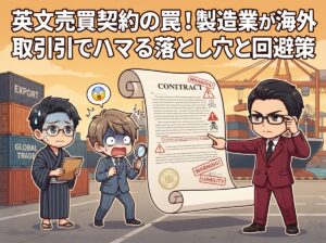 英文売買契約の罠！製造業が海外取引でハマる落とし穴と回避策