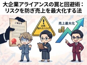 大企業アライアンスの罠と回避術：リスクを防ぎ売上を最大化する法