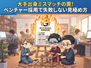 大手出身ミスマッチの罠！ベンチャー採用で失敗しない見極め方