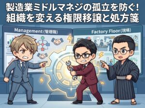 製造業ミドルマネジの孤立を防ぐ!組織を変える権限移譲と処方箋