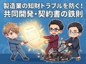 製造業の知財トラブルを防ぐ！共同開発・契約書の鉄則