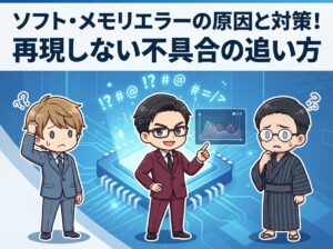 ソフト・メモリエラーの原因と対策！再現しない不具合の追い方