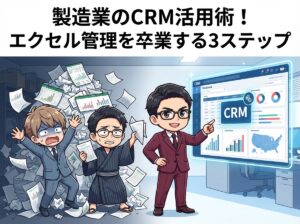 製造業のCRM活用術!エクセル管理を卒業する3ステップ