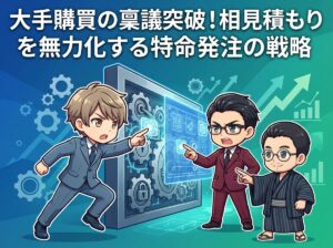 大手購買の稟議突破!相見積もりを無力化する特命発注の戦略
