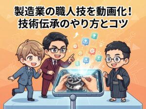 製造業の職人技を動画化!技術伝承のやり方とコツ