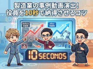 製造業の事例動画演出！役員を10秒で納得させるコツ