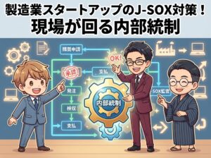 製造業スタートアップのJ-SOX対策!現場が回る内部統制