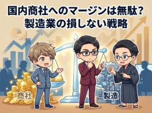 国内商社へのマージンは無駄？製造業の損しない戦略