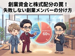 創業資金と株式配分の罠!失敗しない創業メンバーの分け方
