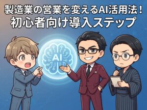製造業の営業を変えるAI活用法！初心者向け導入ステップ