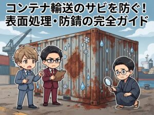 コンテナ輸送のサビを防ぐ！表面処理・防錆の完全ガイド