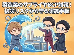 製造業のサプライヤBCP対策！被災リスクから守る実践手順