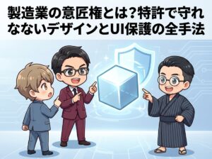 製造業の意匠権とは?特許で守れないデザインとUI保護の全手法