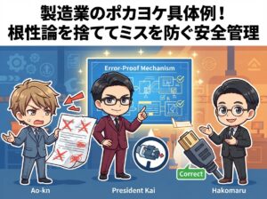 製造業のポカヨケ具体例!根性論を捨ててミスを防ぐ安全管理